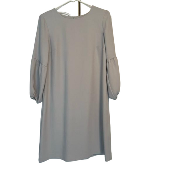 Light grey 100% polyester fully lined knee length dress - Picture 1 of 6